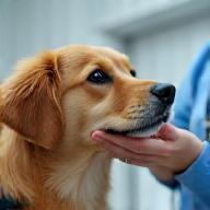 Vet performing a vaccination for a dog